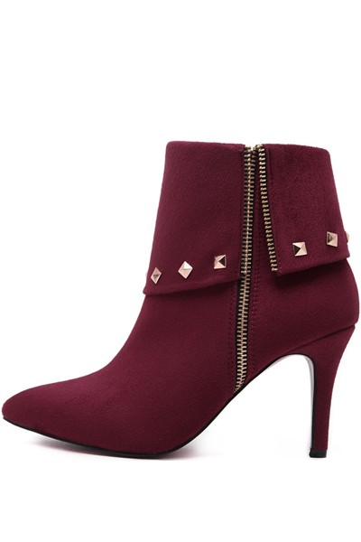 booties with zipper in front