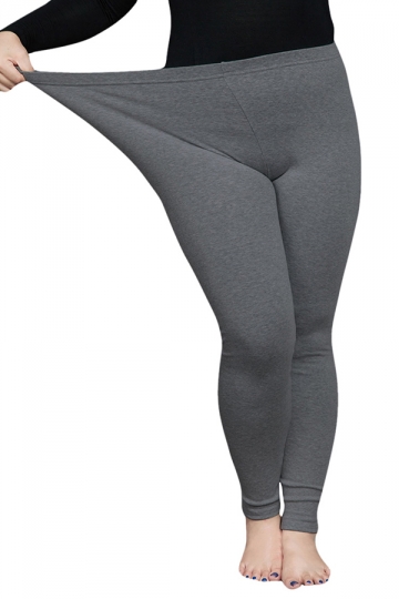 thick gray leggings