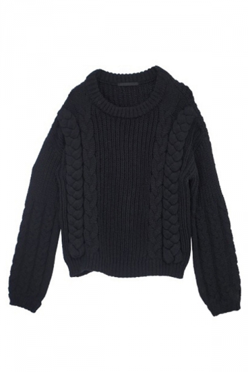 plain black sweater women's