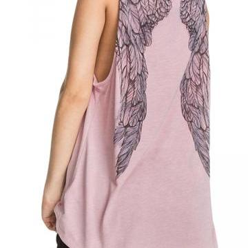 Pink Wing Printed Casual S..